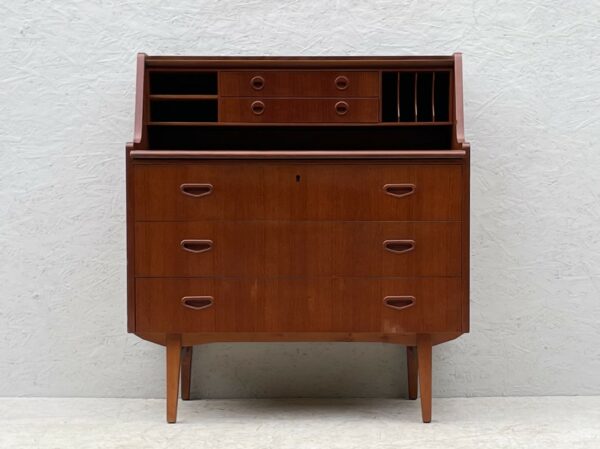 Mid Century, Hand Crafted, Teak Writing Bureau