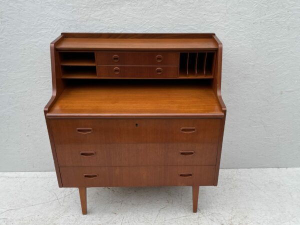 Mid Century, Hand Crafted, Teak Writing Bureau - Image 17