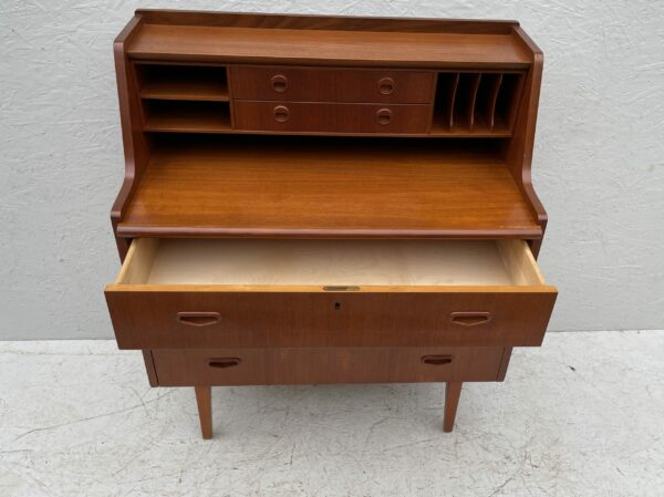 Mid Century, Hand Crafted, Teak Writing Bureau - Image 13