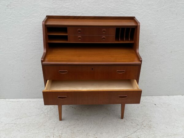 Mid Century, Hand Crafted, Teak Writing Bureau - Image 12