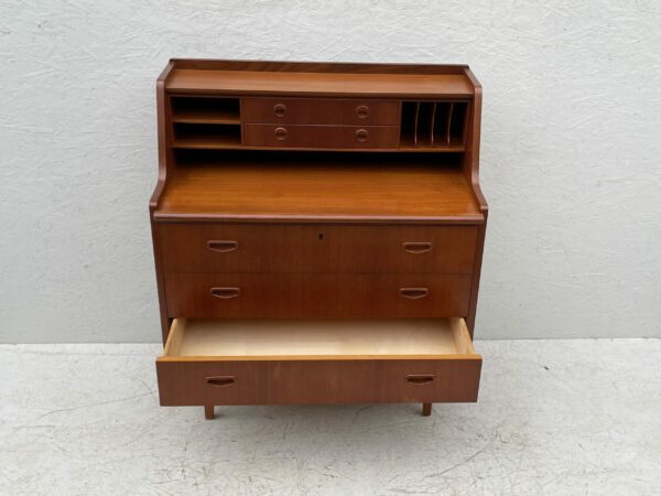 Mid Century, Hand Crafted, Teak Writing Bureau - Image 11