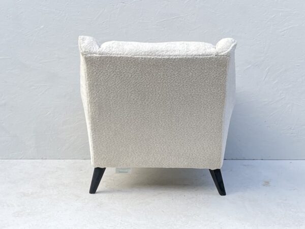 1950's G Plan, E Gomme, Easy Arm Chair, Newly Upholstered In Oyster White Boucle Fabric - Image 2