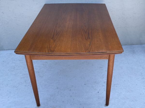 Extendable Mid Century Danish Teak Dining Table - Image 11