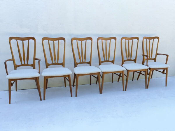 Set Of 6 Mid Century Danish Dining Chairs By Niels Koefoed - Image 3