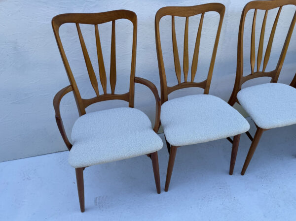 Set Of 6 Mid Century Danish Dining Chairs By Niels Koefoed - Image 6