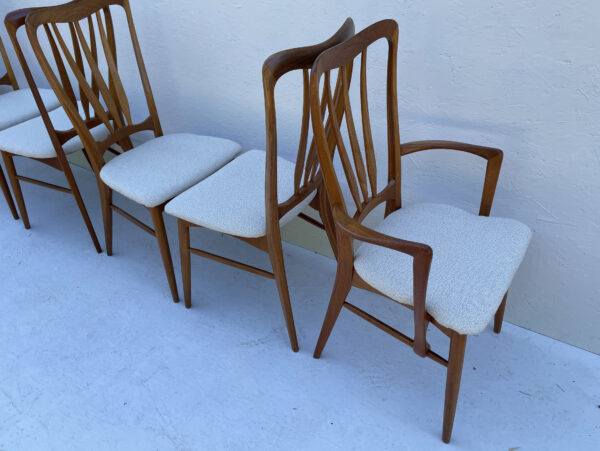 Set Of 6 Mid Century Danish Dining Chairs By Niels Koefoed - Image 11