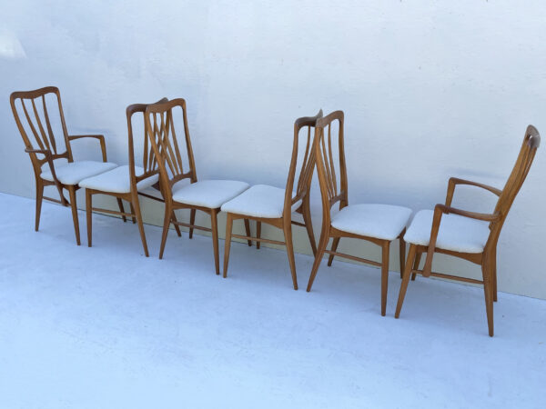 Set Of 6 Mid Century Danish Dining Chairs By Niels Koefoed - Image 13