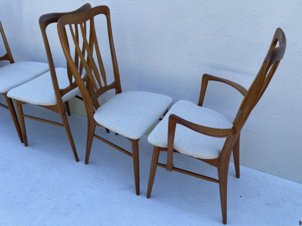 Set Of 6 Mid Century Danish Dining Chairs By Niels Koefoed - Image 14