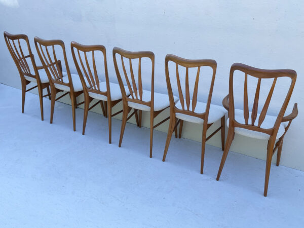 Set Of 6 Mid Century Danish Dining Chairs By Niels Koefoed - Image 18