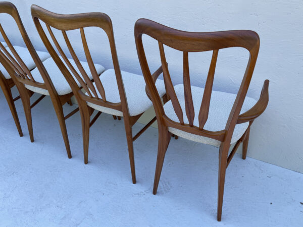 Set Of 6 Mid Century Danish Dining Chairs By Niels Koefoed - Image 17