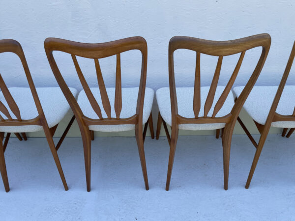 Set Of 6 Mid Century Danish Dining Chairs By Niels Koefoed - Image 19