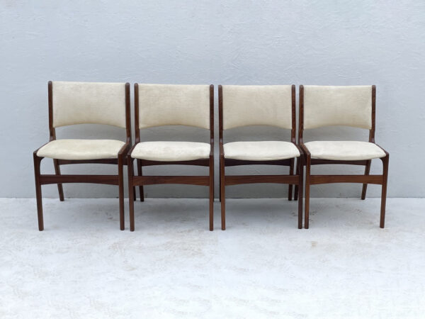 Mid Century Danish Teak Dining Chairs By Henning Kjærnulf