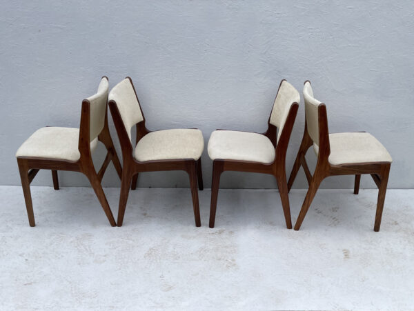 Mid Century Danish Teak Dining Chairs By Henning Kjærnulf - Image 6