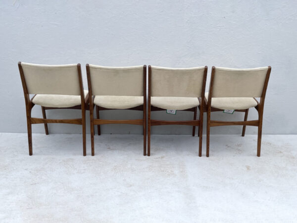 Mid Century Danish Teak Dining Chairs By Henning Kjærnulf - Image 7