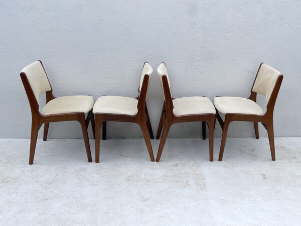 Mid Century Danish Teak Dining Chairs By Henning Kjærnulf - Image 5