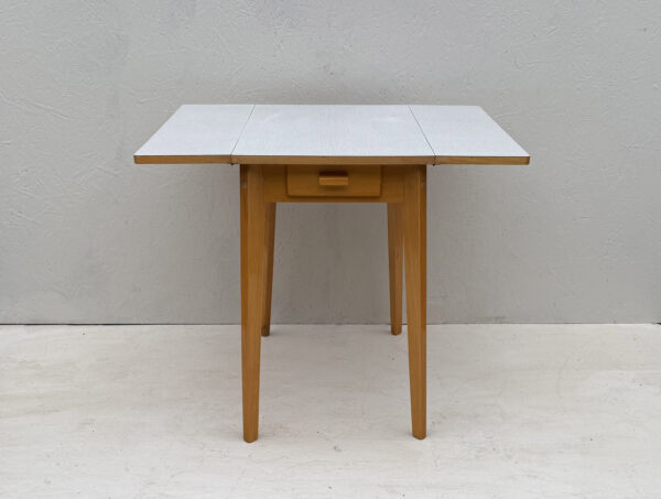 Mid Century, Drop Leaf, Formica Dining Table