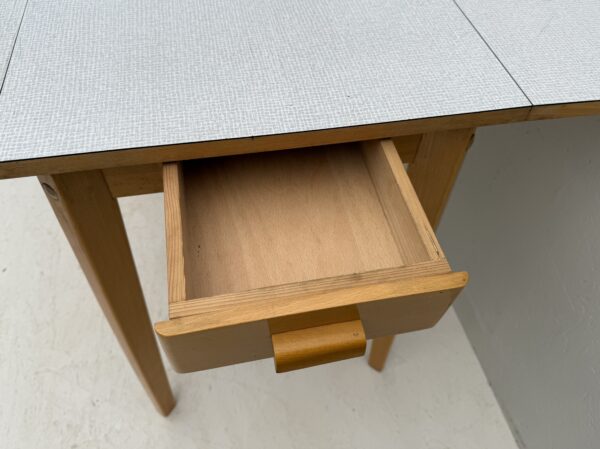 Mid Century, Drop Leaf, Formica Dining Table - Image 9