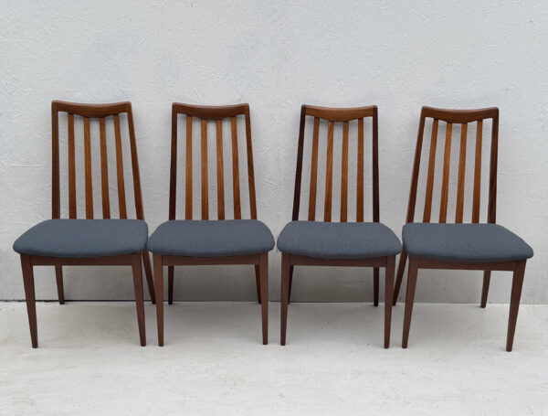 Mid Century Teak And Fabric Dining Chairs By Leslie Dandy For G Plan, 1960s, Set Of 4 - Image 2