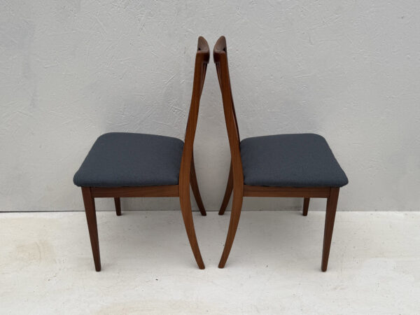 Mid Century Teak And Fabric Dining Chairs By Leslie Dandy For G Plan, 1960s, Set Of 4 - Image 8