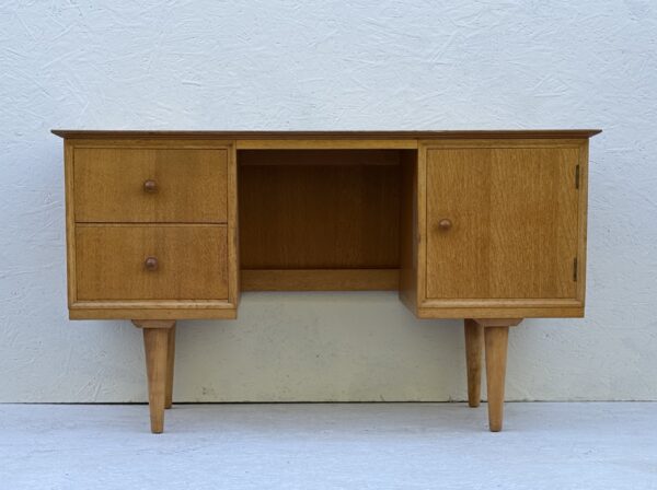 Mid Century Light Oak Desk