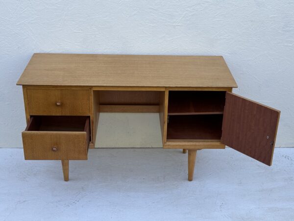 Mid Century Light Oak Desk - Image 5