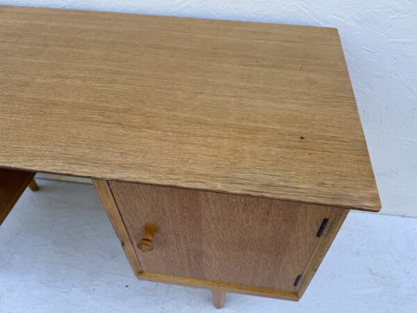 Mid Century Light Oak Desk - Image 11